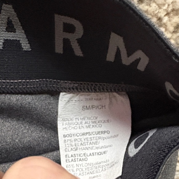 Under Armour Women's Charcoal Athletic Shorts - Picture 3 of 4